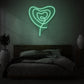 Doodle Heart LED Neon Sign