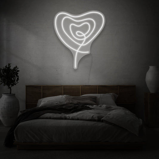 Doodle Heart LED Neon Sign