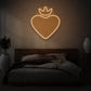 Heart With Crown LED Neon Sign
