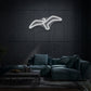 Minimalist Seagull LED Neon Sign