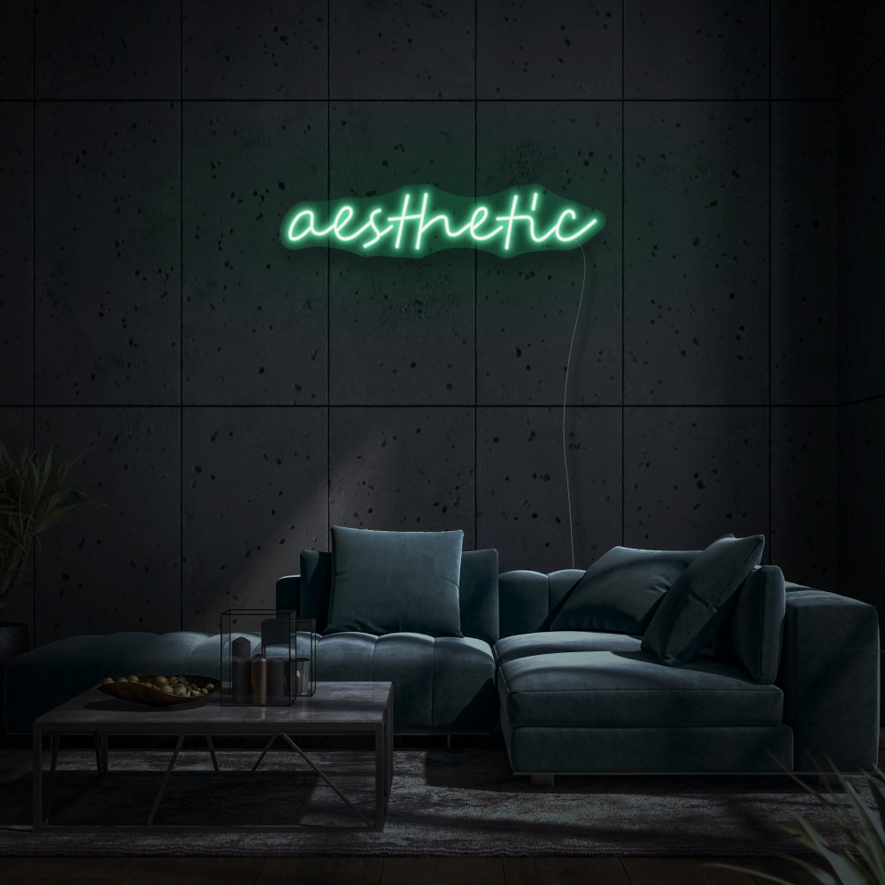 Aesthetic Cursive Neon Writing
