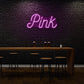 Pink Cursive Neon Writing