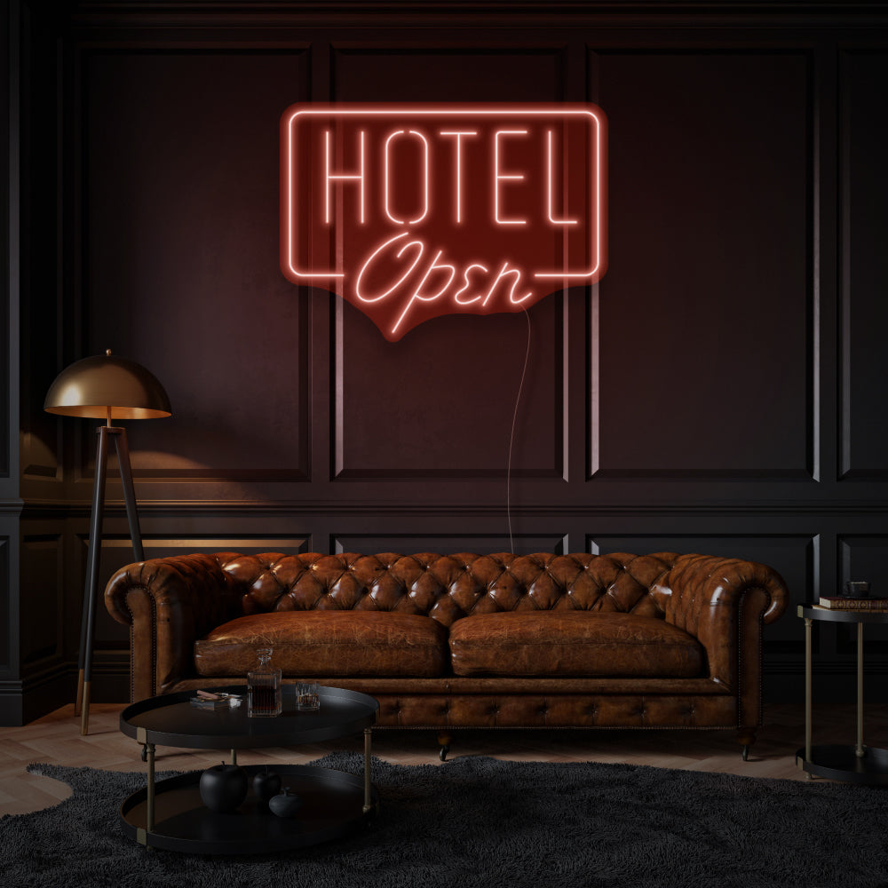 Hotel Open LED Neon Sign