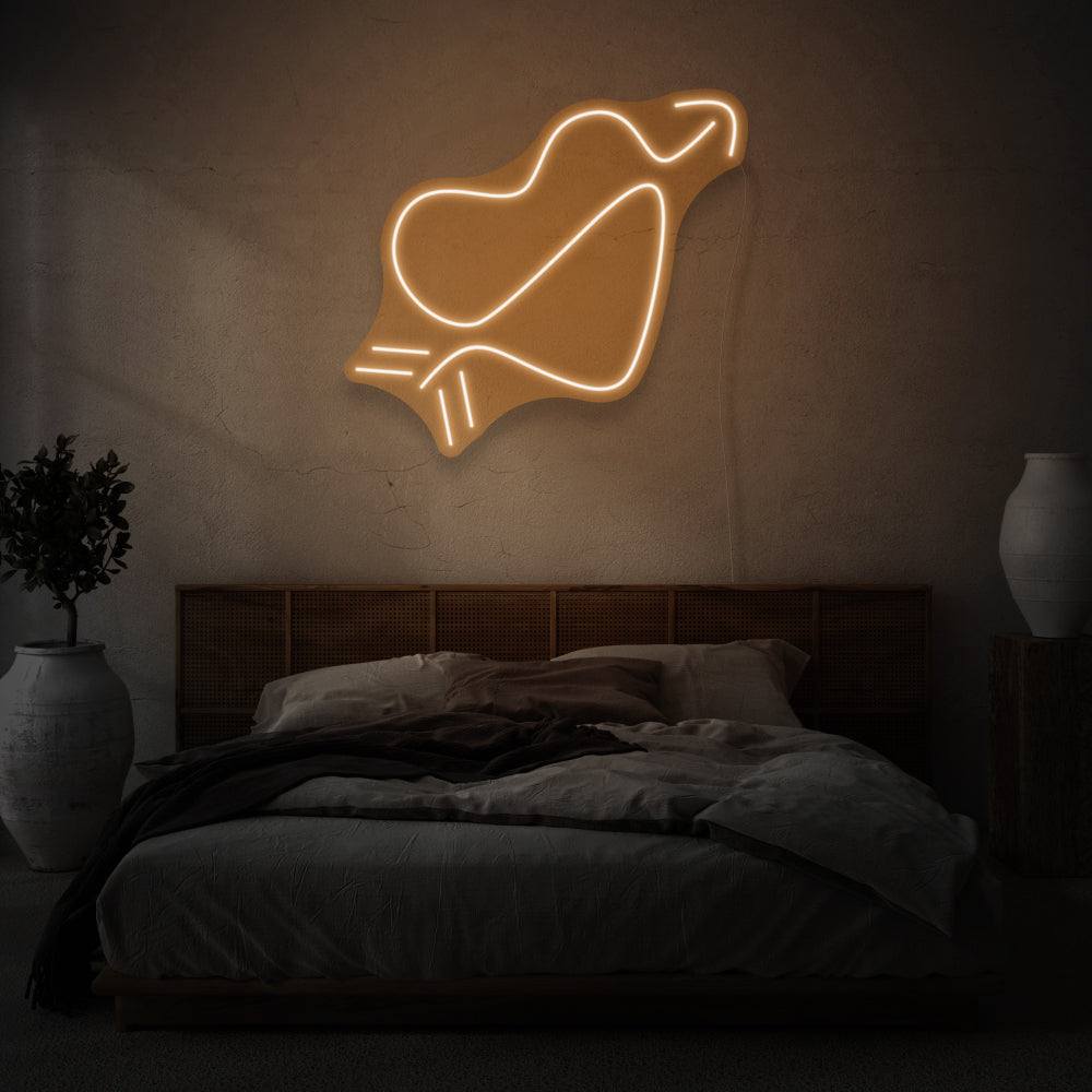 Minimalist Heart Pierced With Arrow LED Neon Light