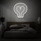 Bulb With Heart LED Neon Sign