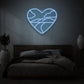 Heart With Landscape LED Neon Sign