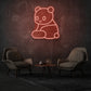 Cute Minimalistic Bear LED Neon Sign