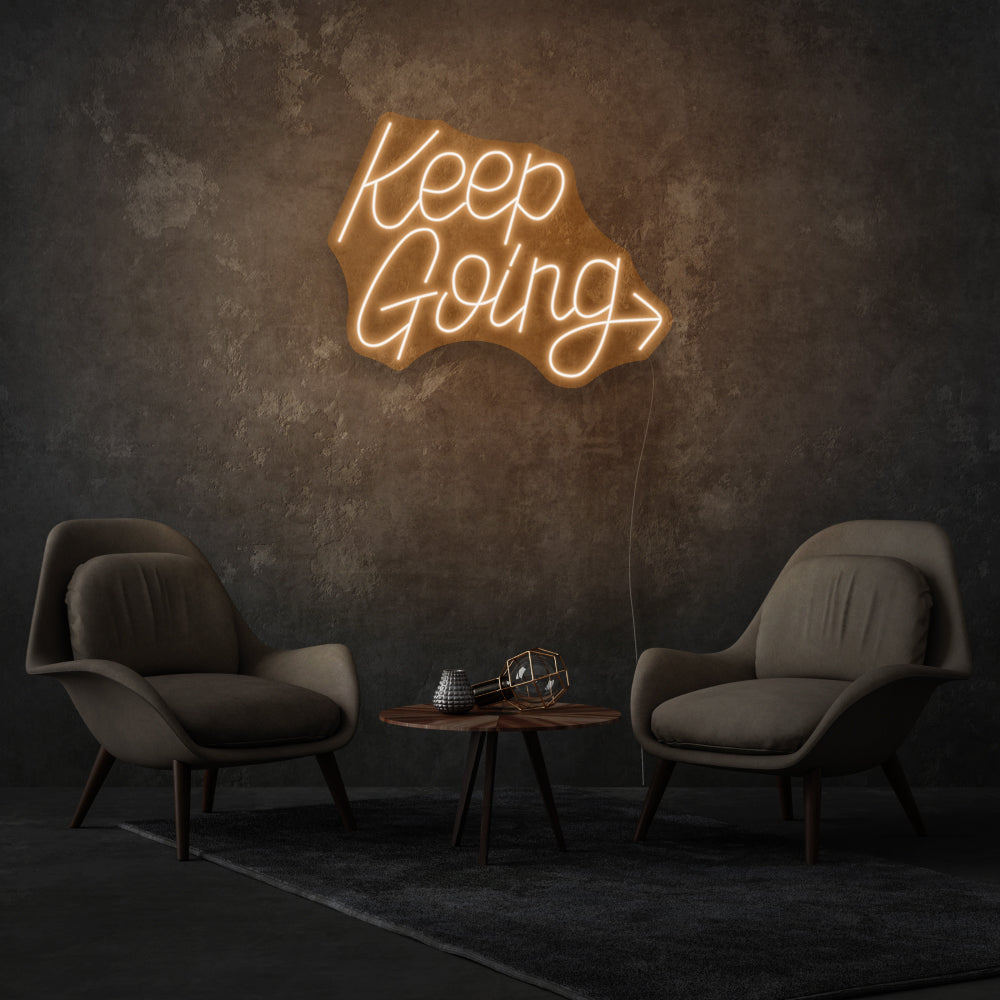 Keep Going Led Neon Writing