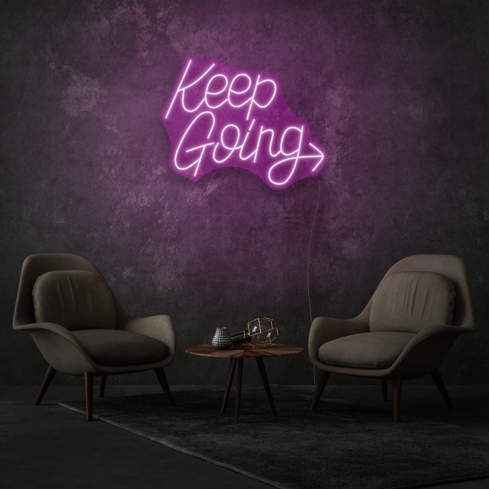 Keep Going Led Neon Writing
