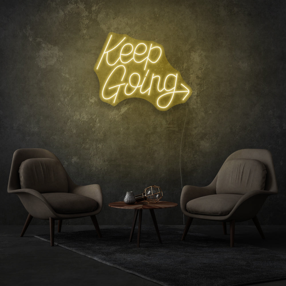 Keep Going Led Neon Writing