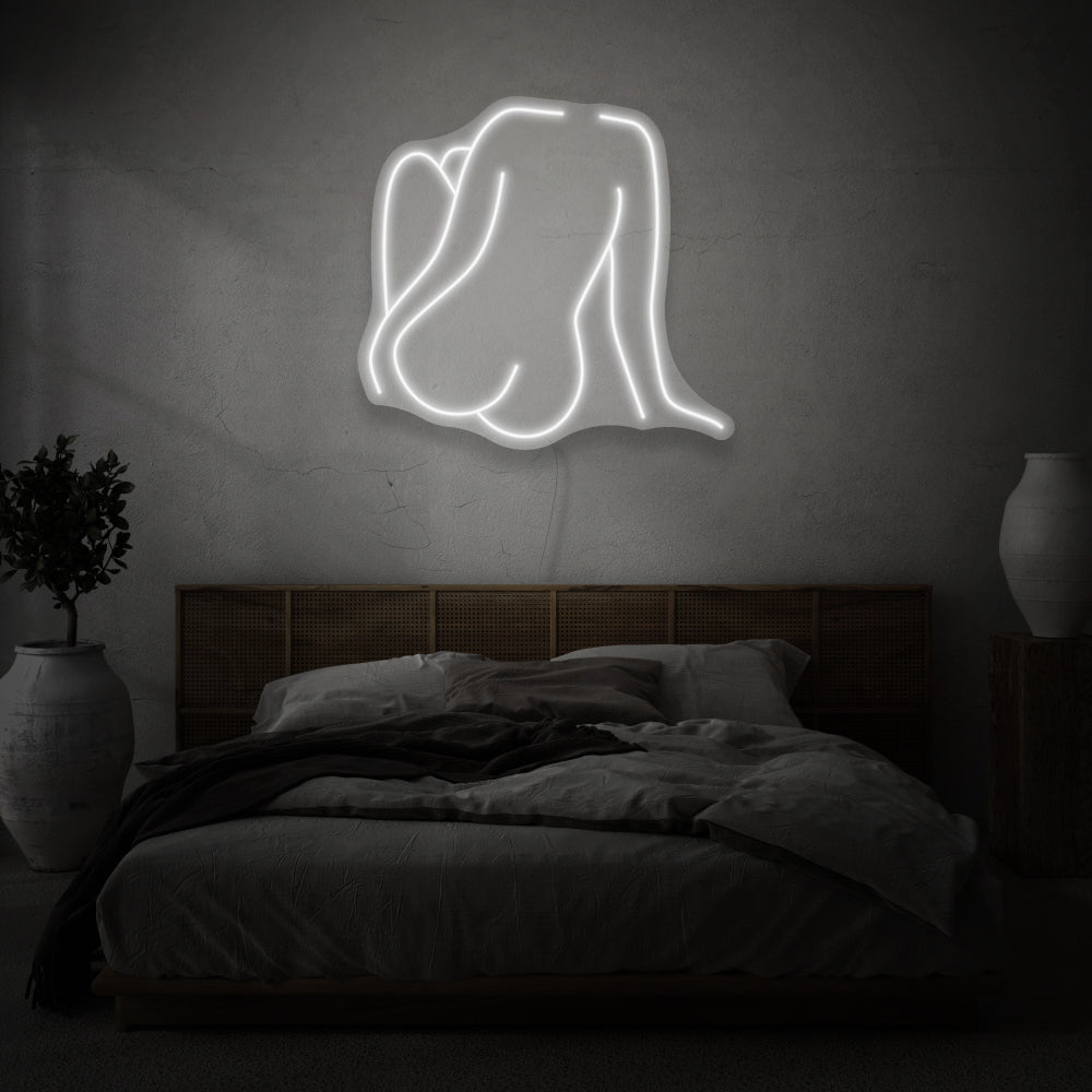 Naked Woman's Back Led Neon Sign