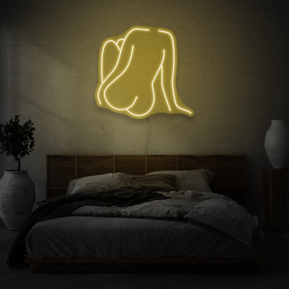 Naked Woman's Back Led Neon Sign