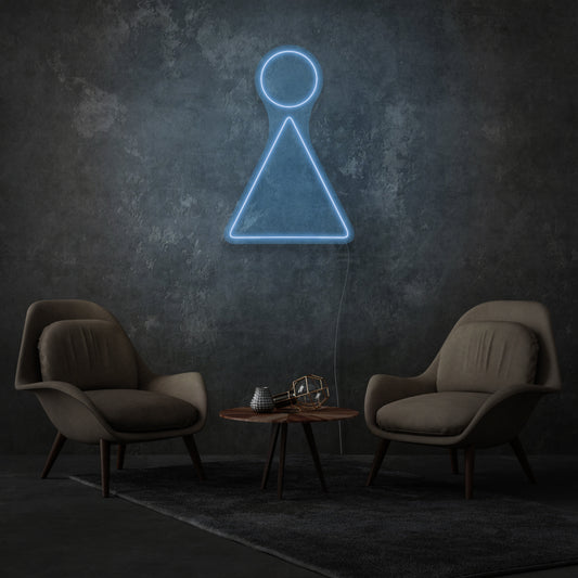 Minimalist Woman Led Neon Sign