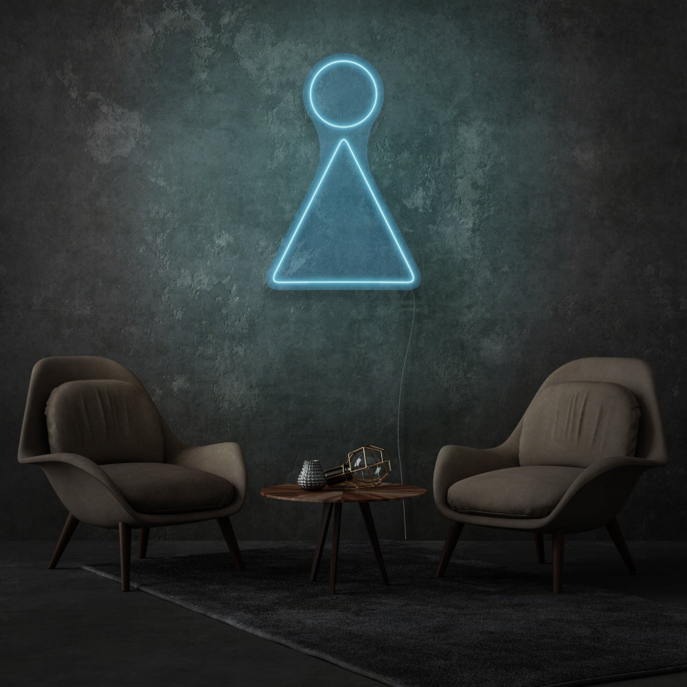 Minimalist Woman Led Neon Sign