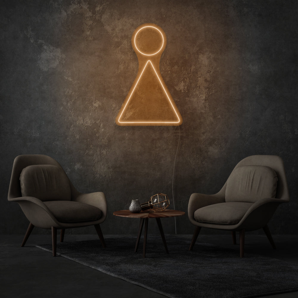 Minimalist Woman Led Neon Sign