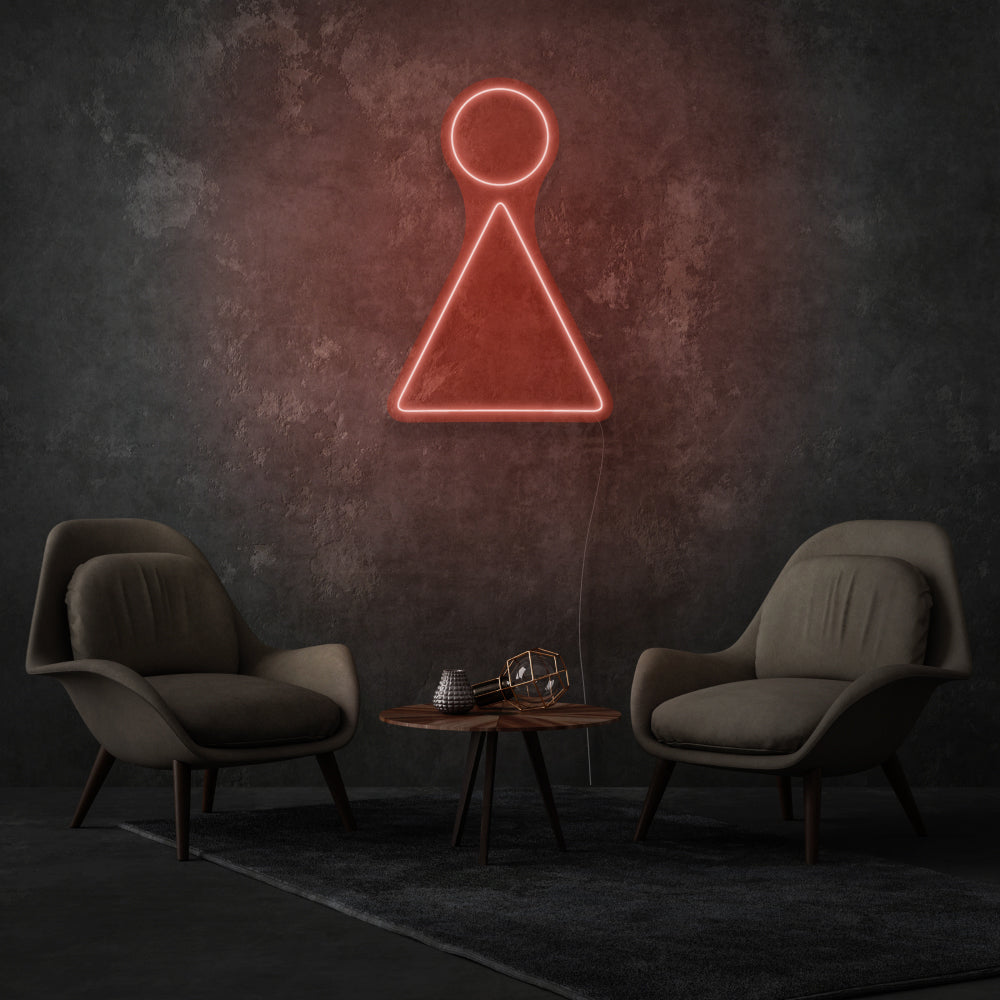 Minimalist Woman Led Neon Sign