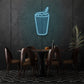 Glass With Drink Led Neon Sign