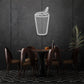 Glass With Drink Led Neon Sign