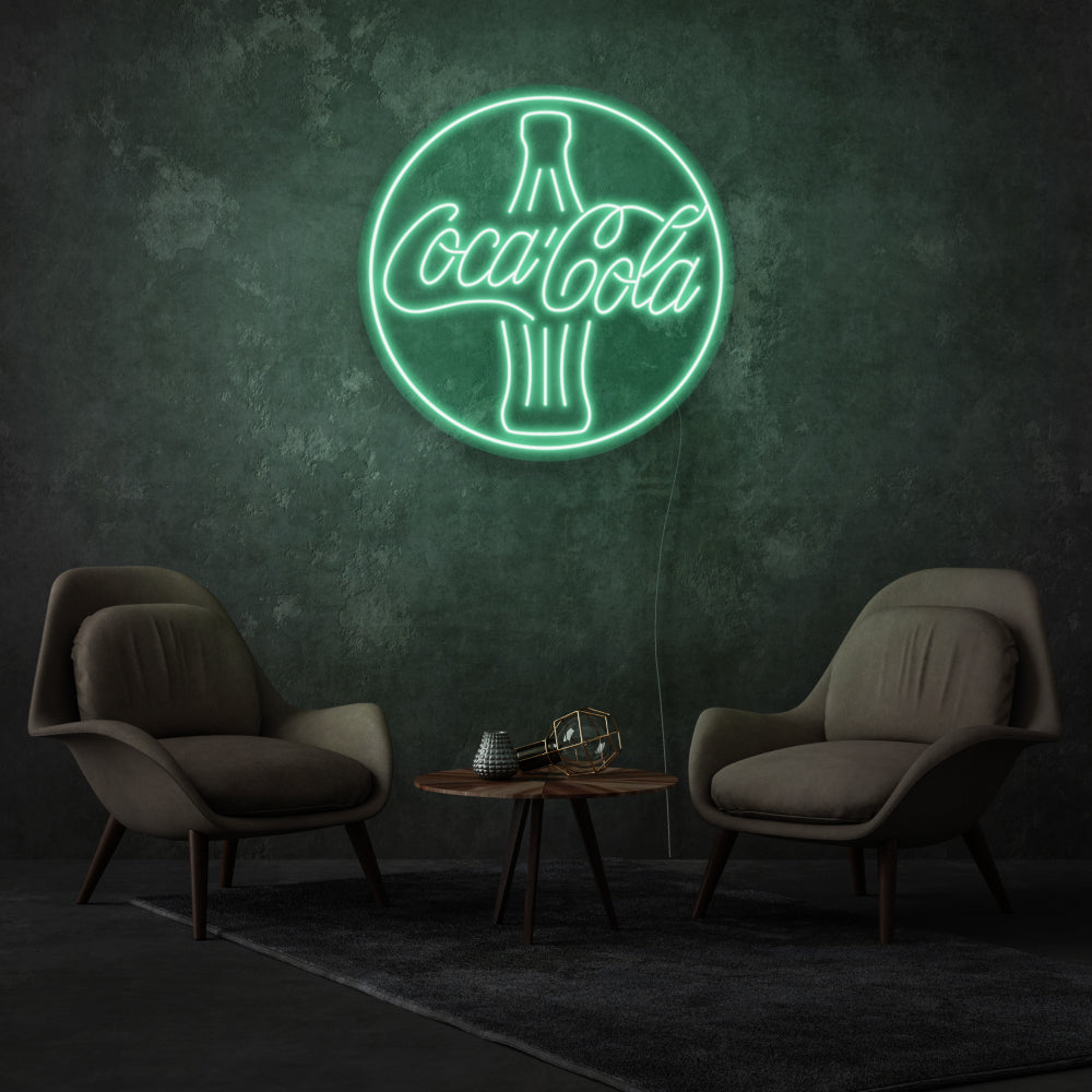 Round CocaCola LED Neon Sign