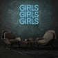 Girls Girls Girls LED Neon Writing
