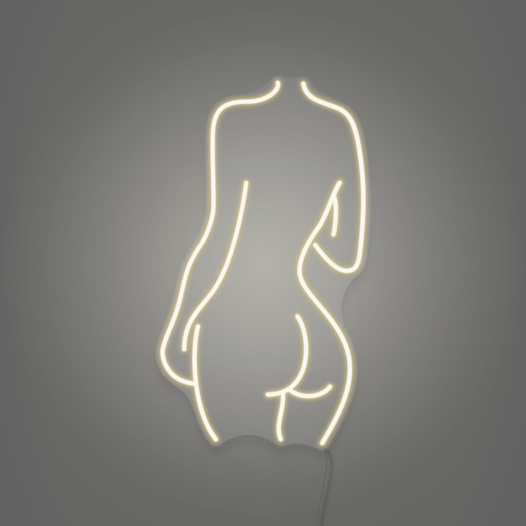 Naked Woman's Back LED Neon Sign