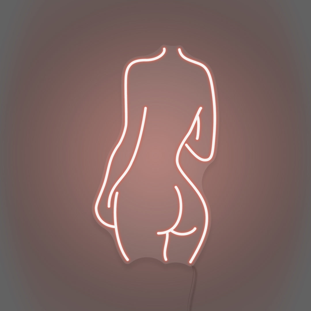 Naked Woman's Back LED Neon Sign