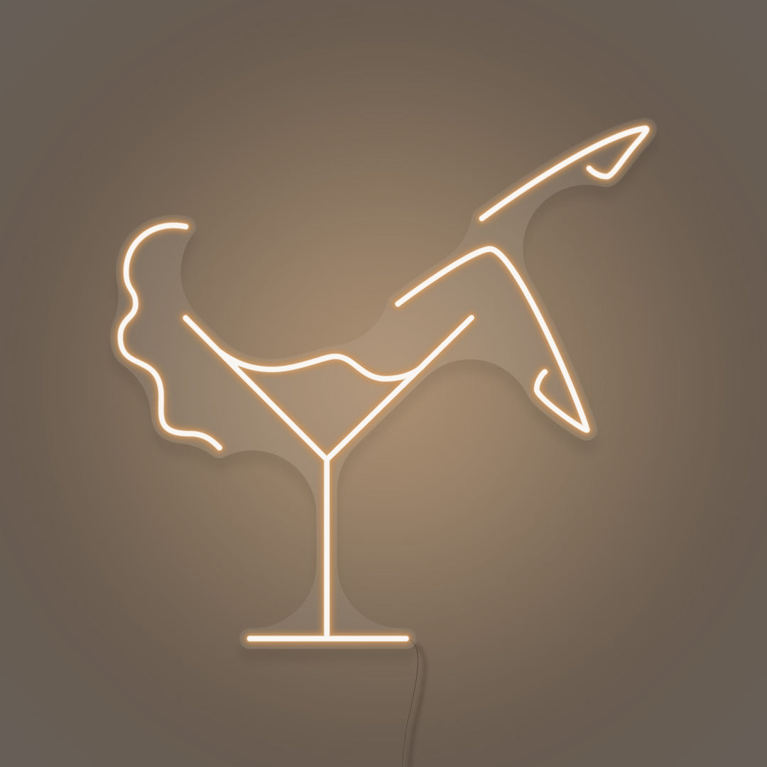 Martini Glass LED Neon Sign