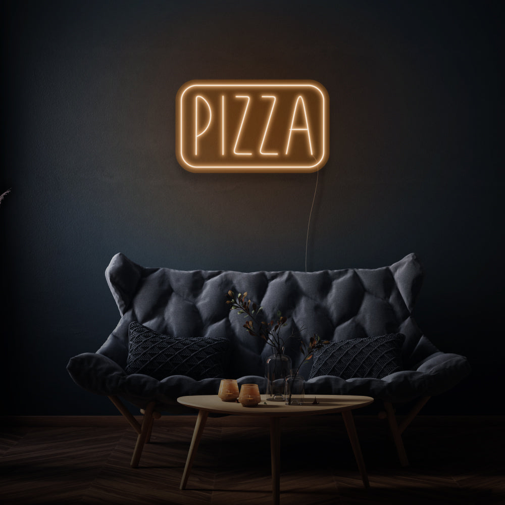 Text Pizza LED Neon Sign