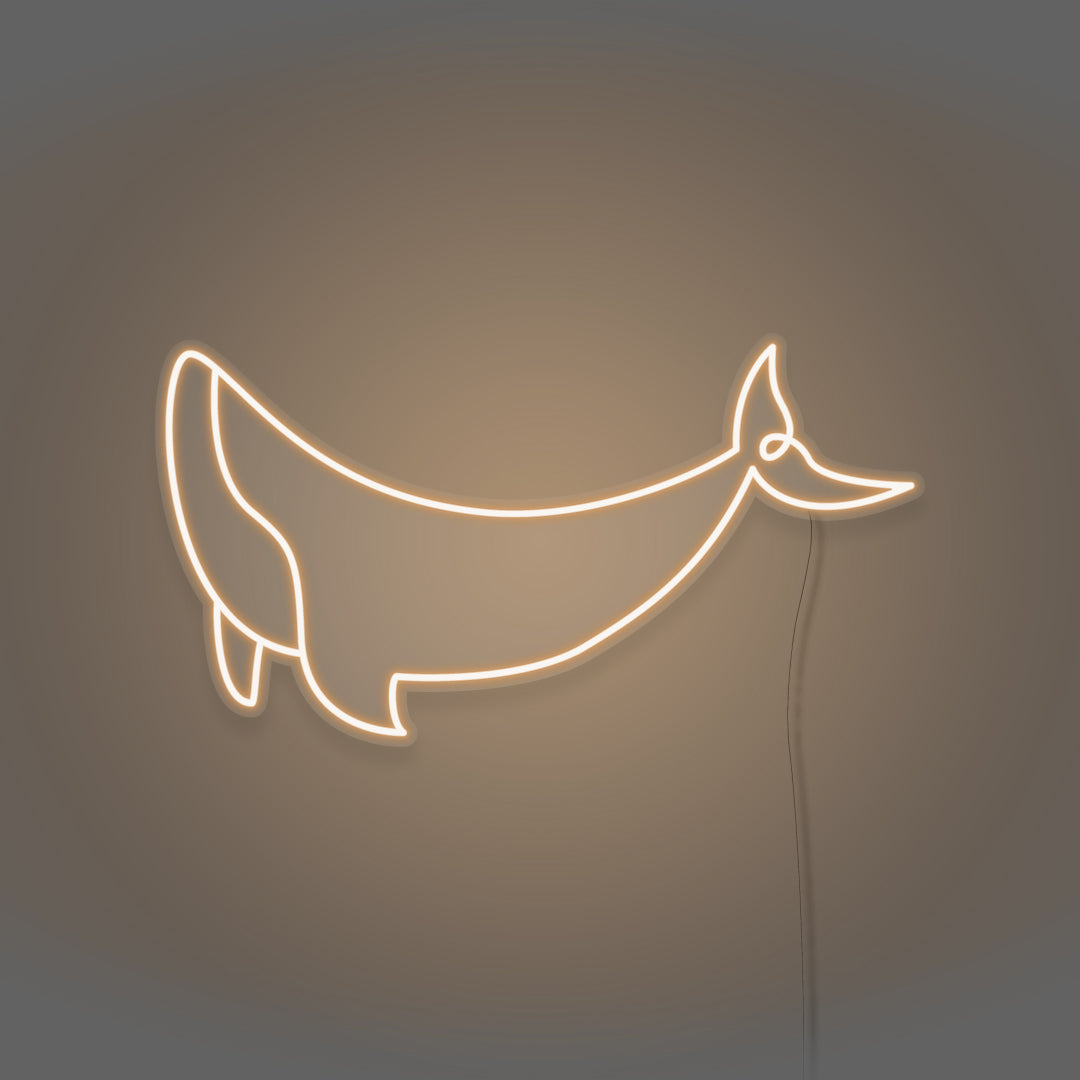 Neon Whale LED Light