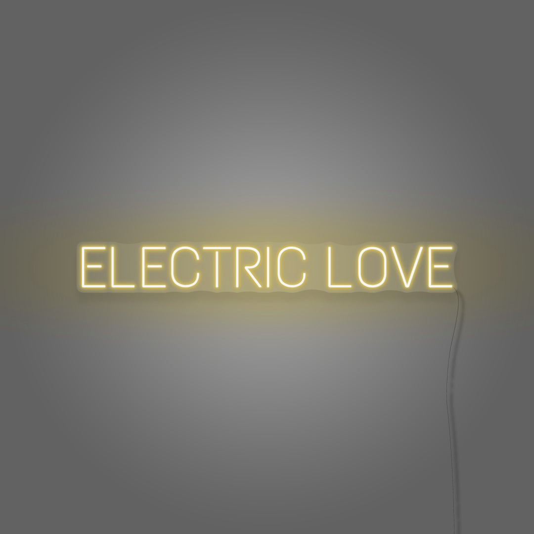 Electric Love Neon Light Writing