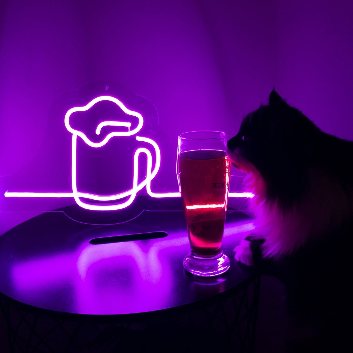 Beer With Line Neon LED Sign