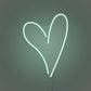 Neon Heart Light For Room