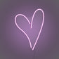 Neon Heart Light For Room