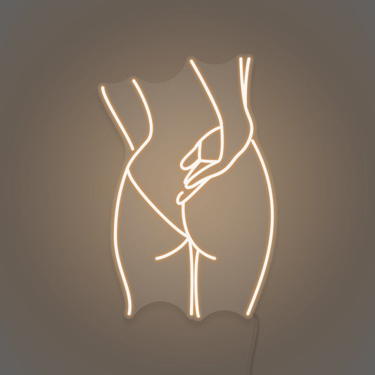 Naked Woman Butt Aesthetic Neon Light For Room