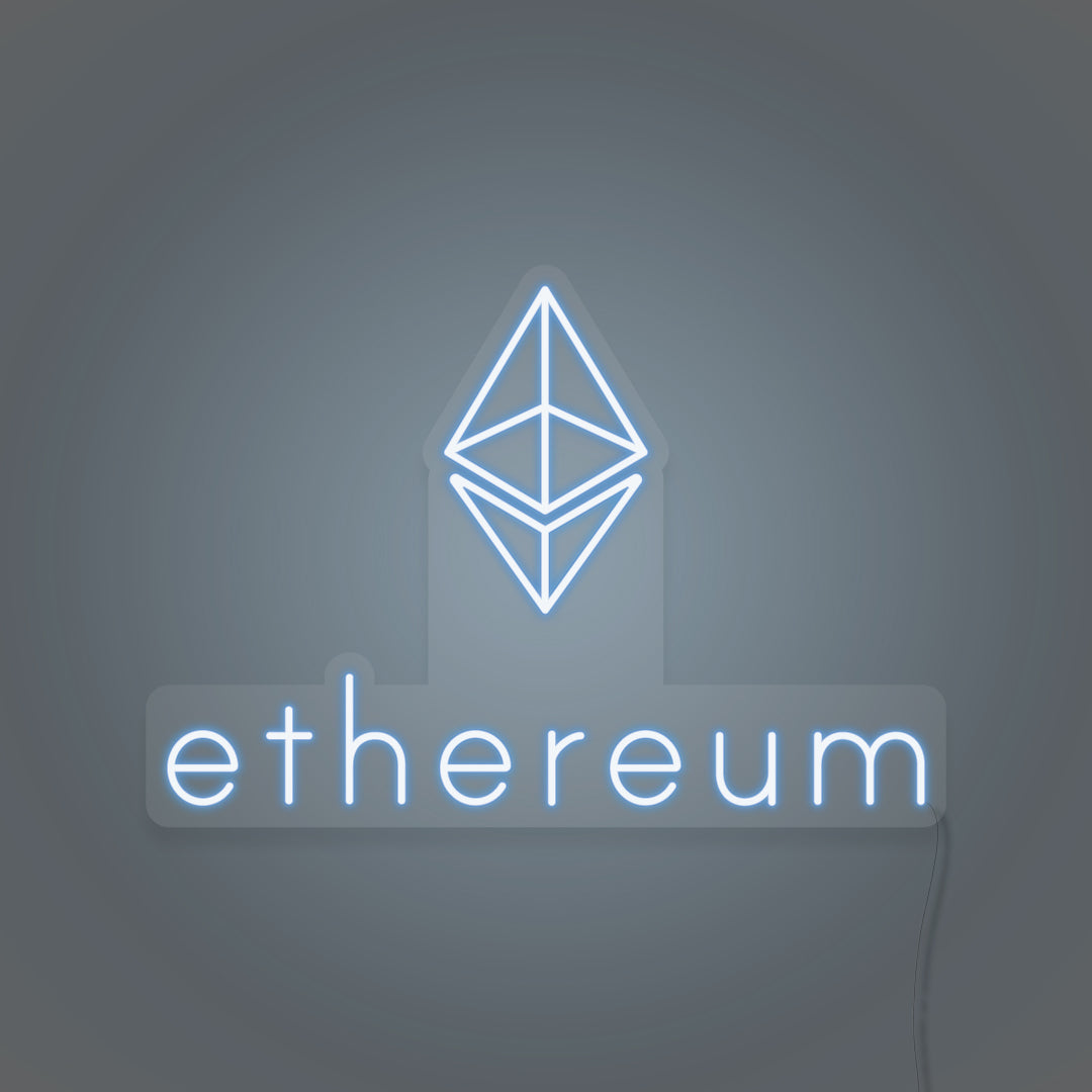 Ethereum Logo Neon Sign