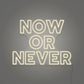 Now or Never LED Neon Sign