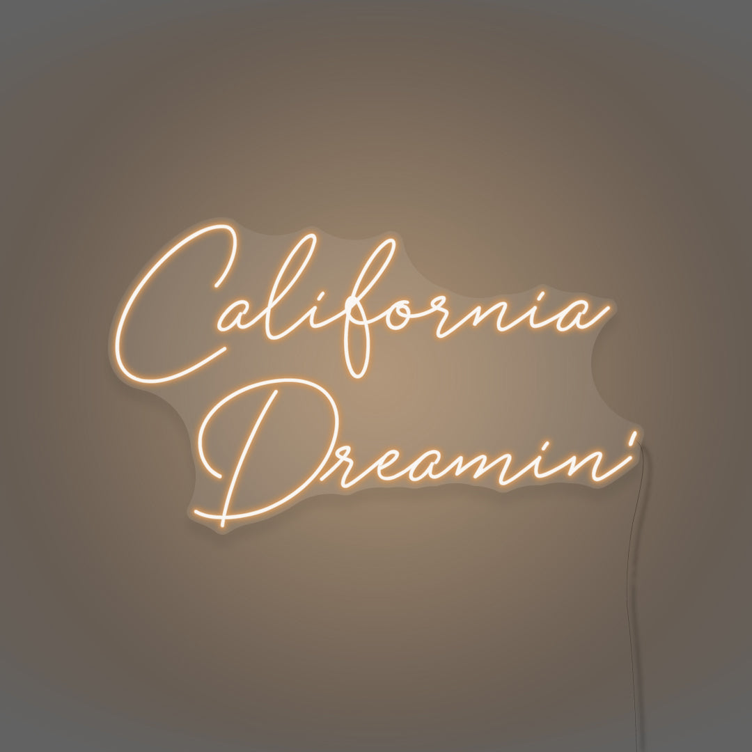 California Dreaming Neon Sign Art by Nuwave Neon