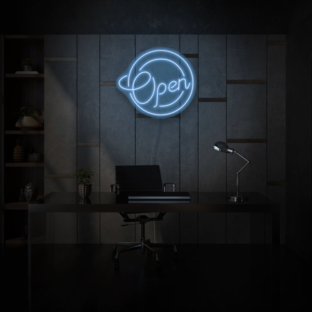 Round Open LED Neon Sign