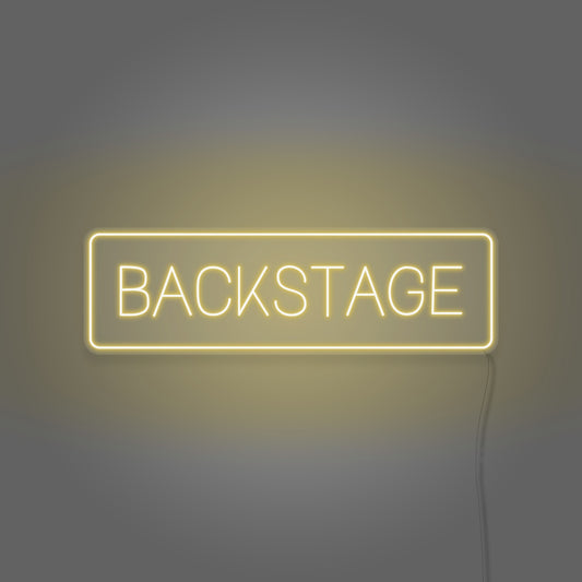 Neon Backstage LED Light Sign