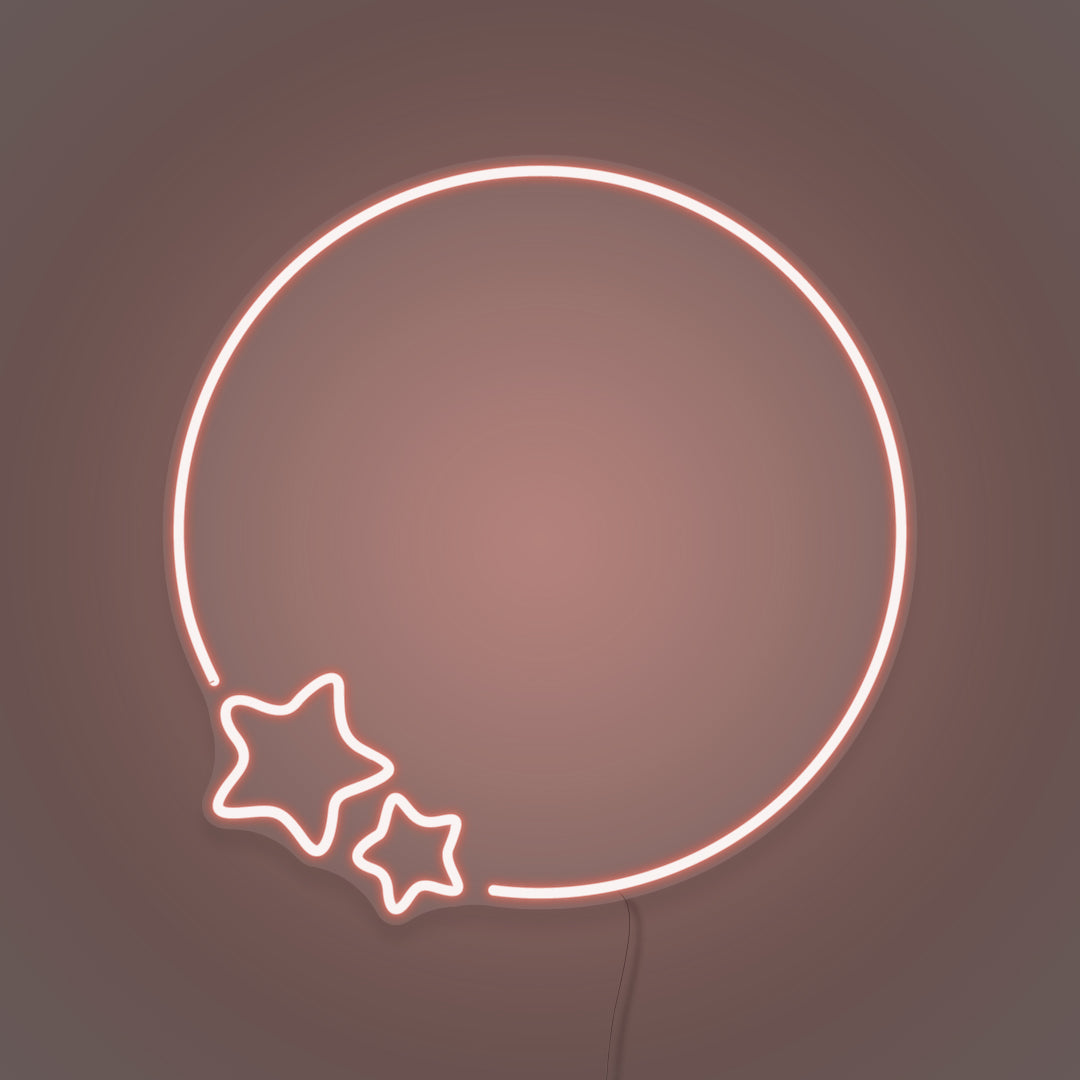 Moon And Stars Custom Neon Light