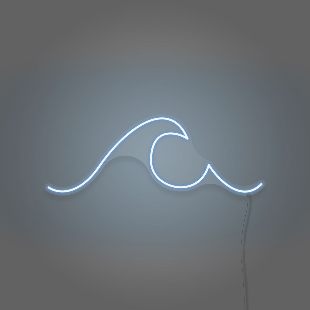 Ocean Wave Minimalist Neon Lighting
