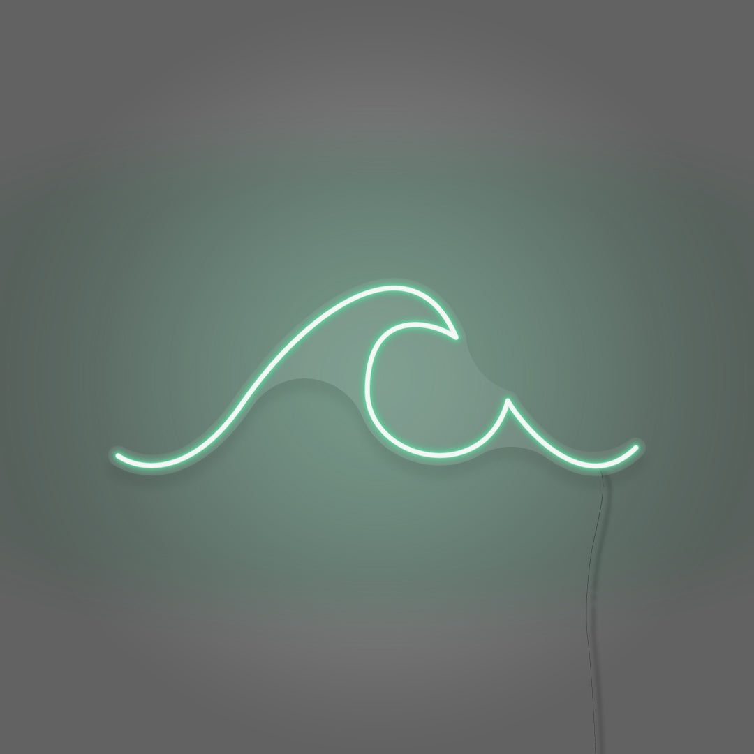 Ocean Wave Minimalist Neon Lighting