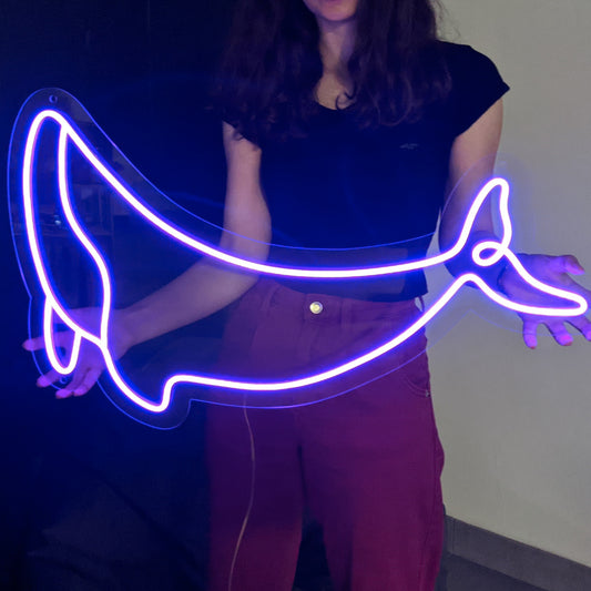 Neon Whale LED Light