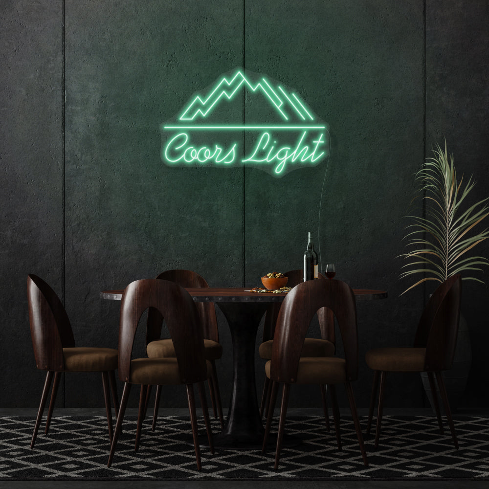 Coors Light LED Neon Writing