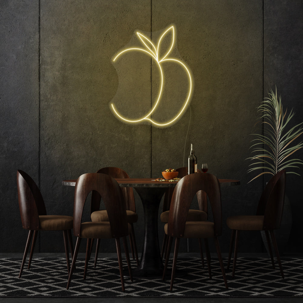 Peach LED Neon Sign