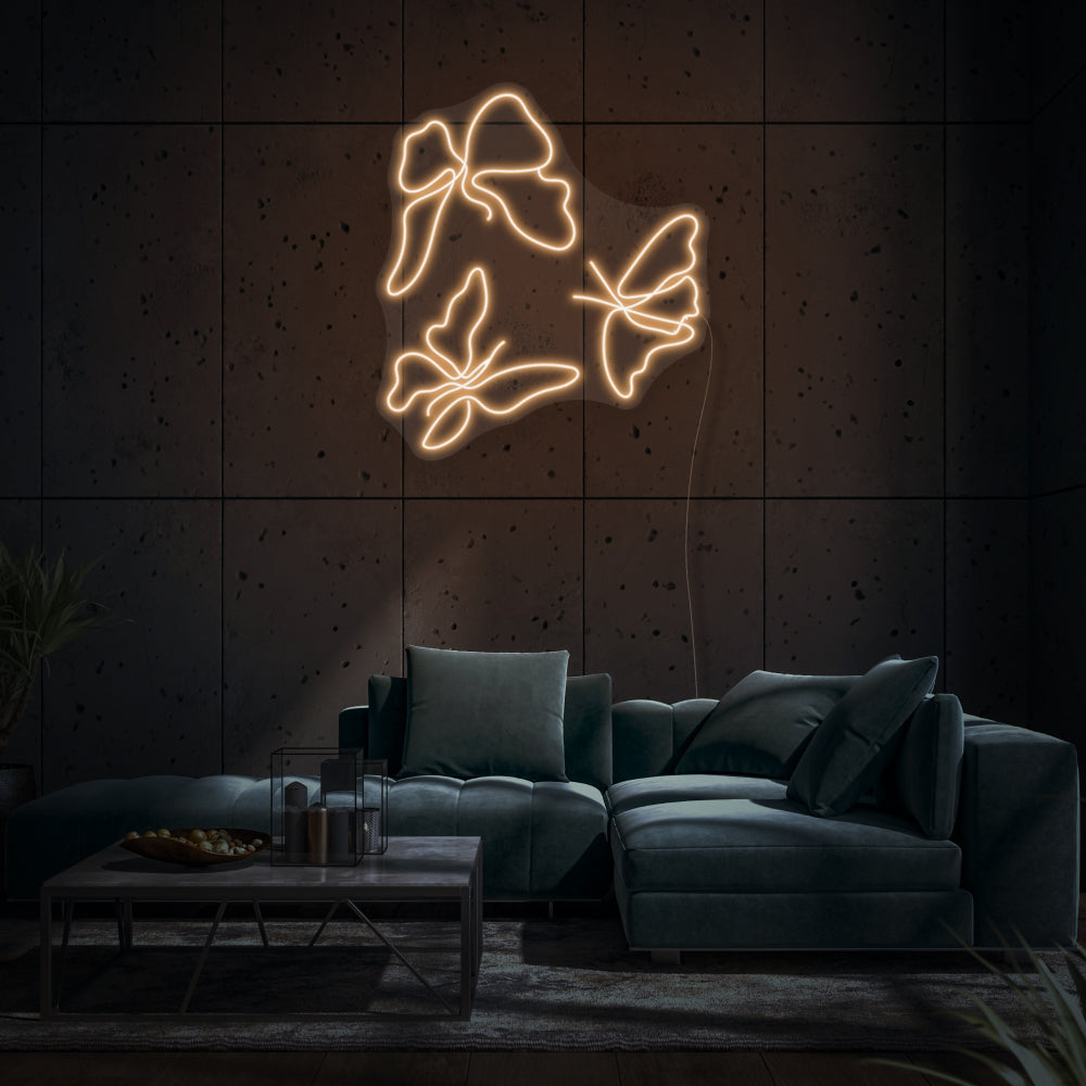 Flying Butterflies LED Neon Sign