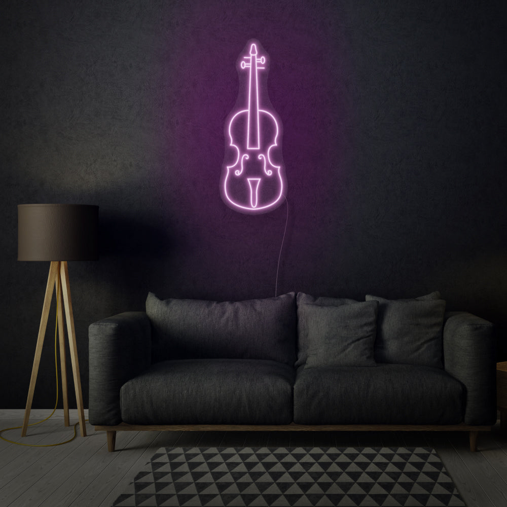 Musician Violin LED Neon Sign