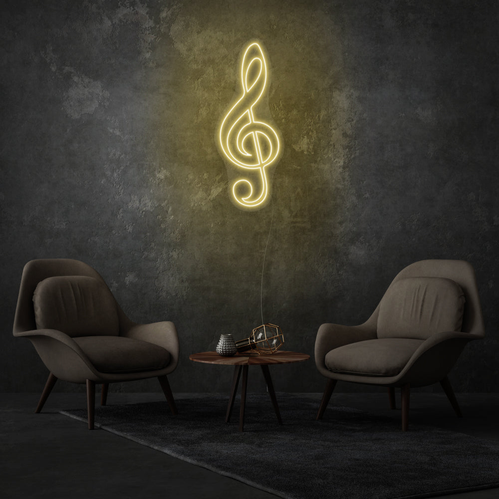 Clef LED Neon Sign