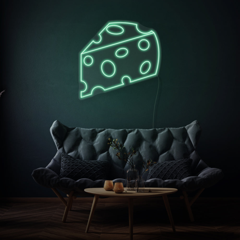 Piece of Cheese LED Neon Sign