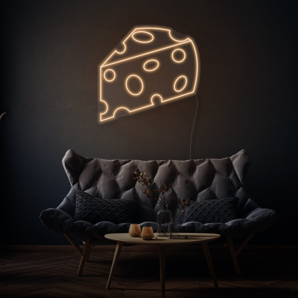 Piece of Cheese LED Neon Sign